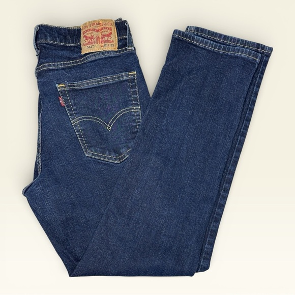 Levi's Other - Levi's 541 Athletic Taper Men's Jeans 32X32 Dark Blue W32/L32 Denim Stretch